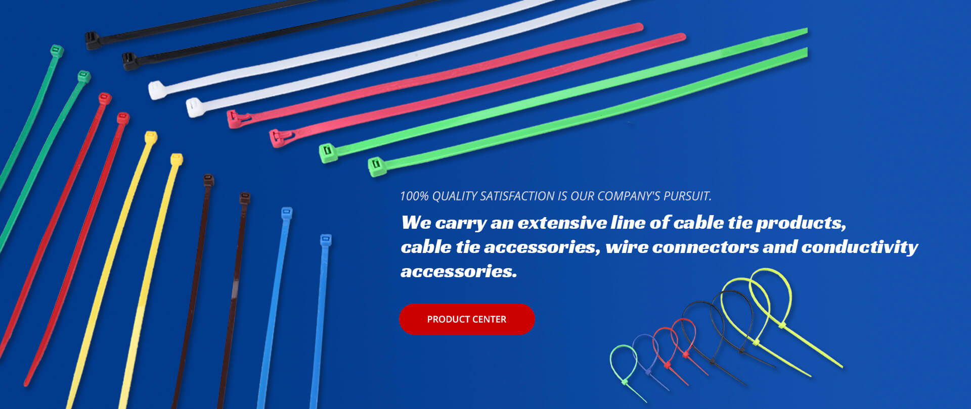 an extensive line of cable tie products